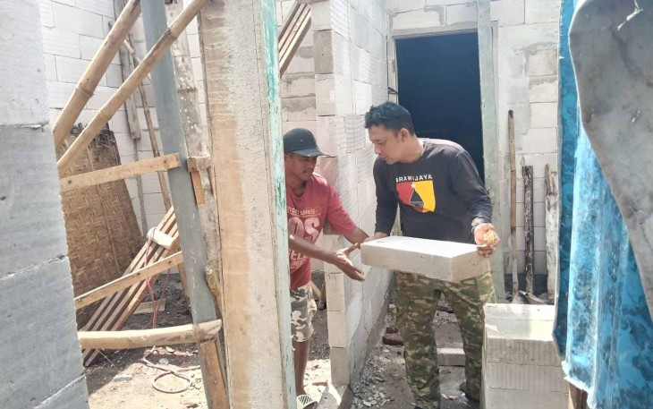 Pengerjaan RTLH bu Sayati Dusun Klagin