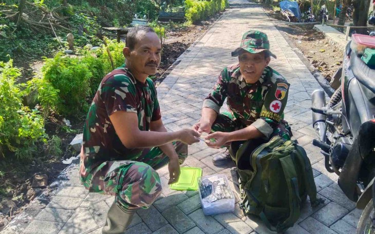 Cek kesehatan personel TMMD