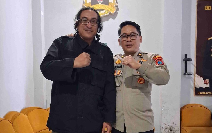 Kasi Humas Polresta Malang Kota, Ipda Lukman bersama awak media Klikwarta.com, Selasa (7/7/2026)