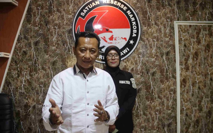 Kasatresnarkoba Polres Ngawi AKP M Luthfi
