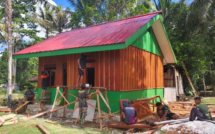 Penyelesaian pembangunan Rumah Type 36 TMMD Ke-129