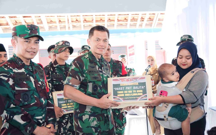 Ketua Tim Wasev TMMD ke-129, Ir Pusterad, Brigjen TNI Mukhlis 