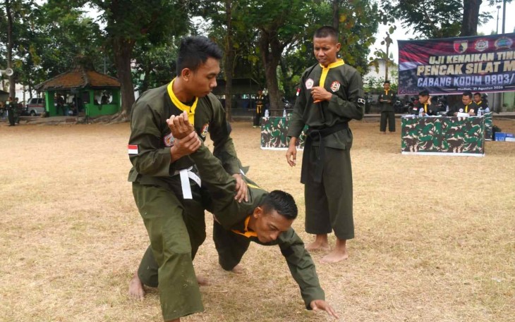 UKT Pencak Silat Militer prajurit Korem 081/DSJ