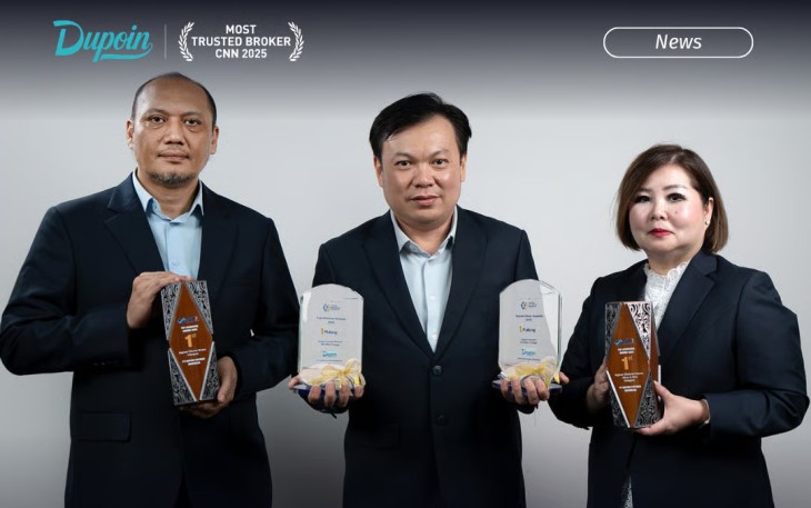 Dupoin Futures Raih 4 Penghargaan JFX dan KBI, Volume Transaksi Capai 833 Ribu Lot