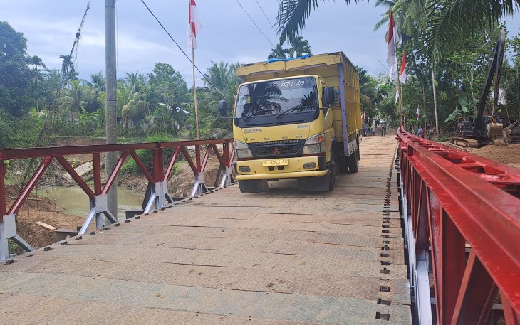 Jembatan Bailey Panton Nisam Rampung, Akses Warga Aceh Utara Kembali Terhubung