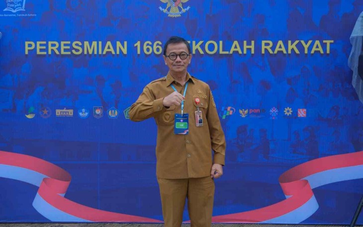 Wakil Wali Kota Tanjungpinang, Raja Ariza, menghadiri langsung peresmian Sekolah Rakyat Terintegrasi 33 Tanjungpinang yang dipusatkan di Banjarbaru, Kalimantan Selatan, Senin, 12 Januari 2026