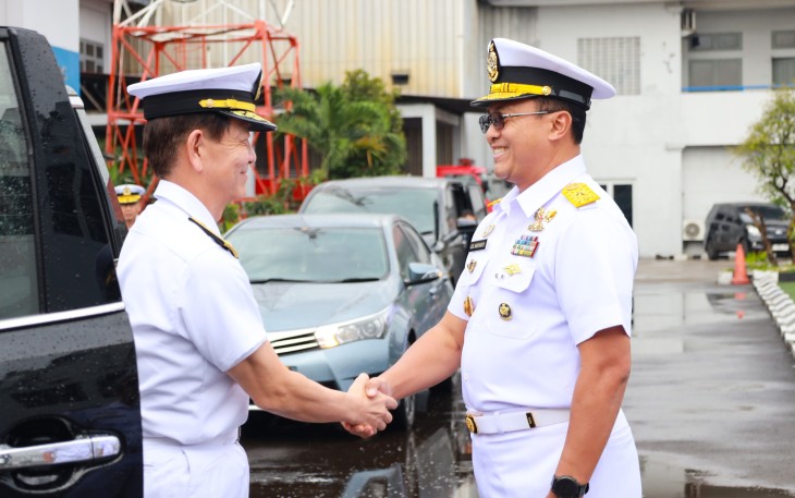 Kas Kolinlamil Sambut Kunjungan Kehormatan Chief Of Staff Japan Maritim Self-Defense Force di Mako Kolinlamil 