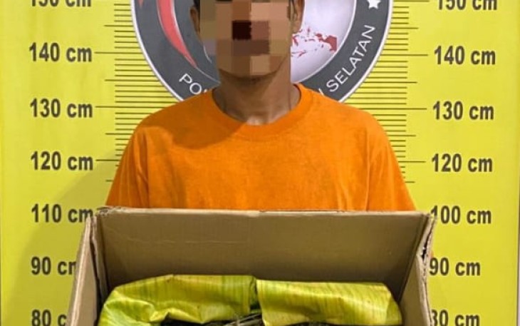 Salah Satu Terduga Pelaku Saat Diamankan 