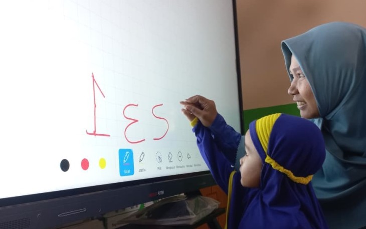 Ilustrasi pembelajaran murid dengan IFP