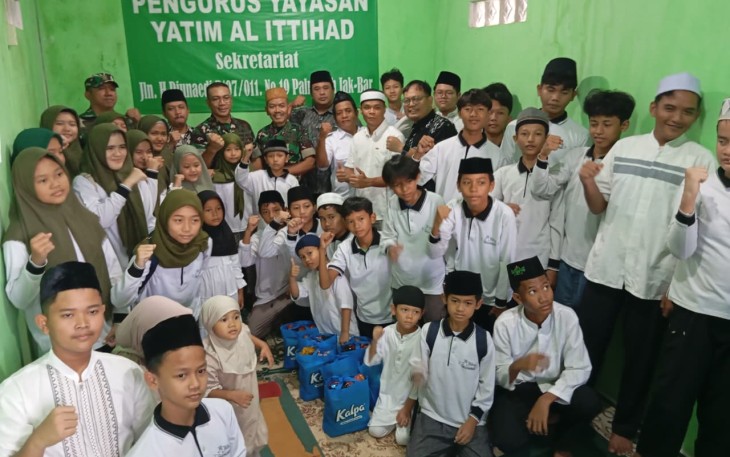 Santunan anak yatim Yayasan Al-Ittihad Palmerah, Kamis (26/2)