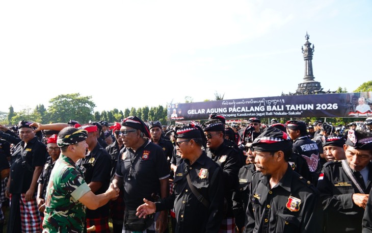 Pangdam IX/Udayana Hadiri Gelar Agung Ribuan Pecalang se-Bali