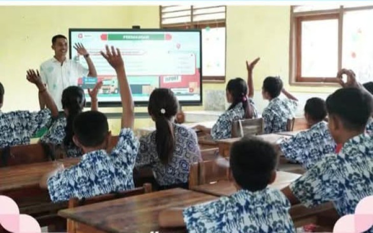 Suasana pembelajaran digital di kelas