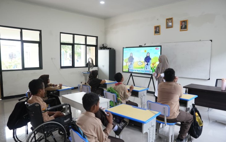 Ruang belajar SLBN Pahlawan Indramayu