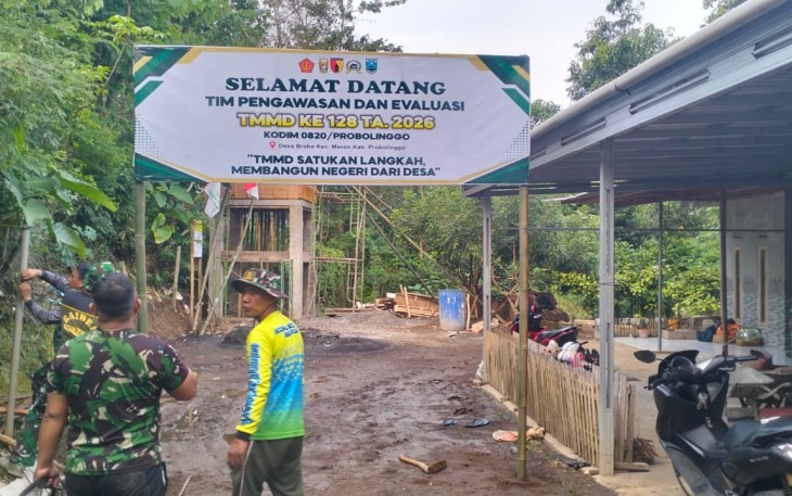 Banner ucapan selamat datang Tim Wasev