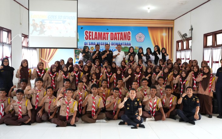 Peringati Hari Kebangkitan Nasional Bea Cukai Lhokseumawe Edukasi Pelajar Lewat Customs Goes to School