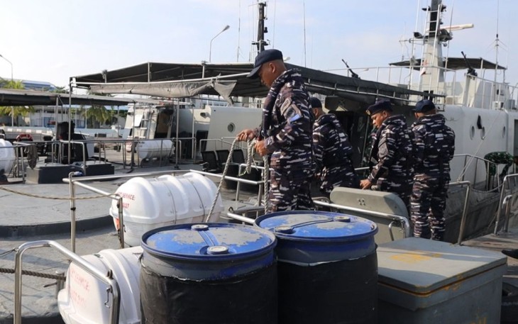 TNI AL Gagalkan Penyelundupan Ratusan Ballpress Ilegal di Perairan Sumatera Utara 
