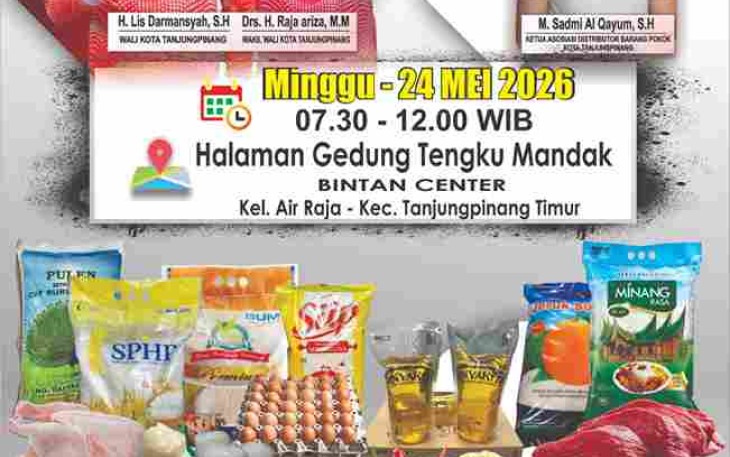 Pemkot Tanjungpinang Gelar Pasar Murah Jelang Idul Adha 