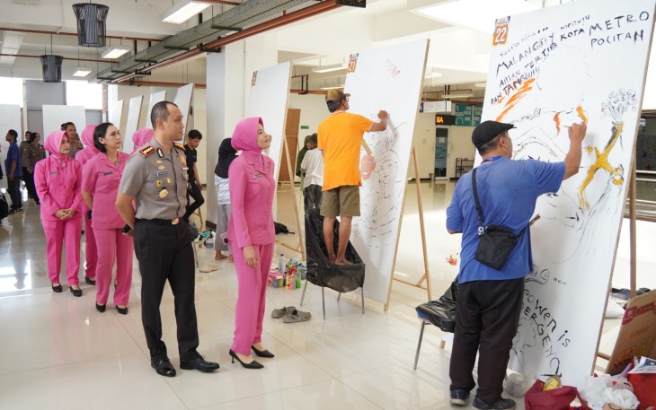 Polresta Malang Kota Gelar Lomba Mural