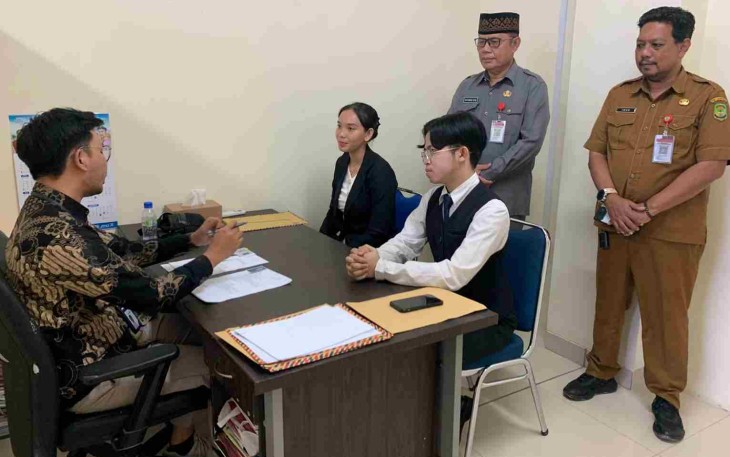 Disnaker Tanjungpinang Fasilitasi Rekrutmen Kerja, 30 Pencari Kerja Ikuti Wawancara PT PKSS