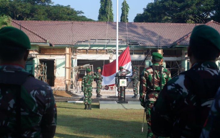 Kodim 0801/Pacitan Gelar Upacara 17 an, Bacakan Amanat Pangdam V/Brw Mayjen TNI Rudi Saladin