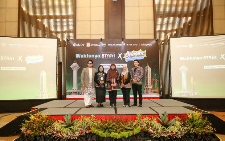 Kementerian Ekonomi Kreatif/Badan Ekonomi Kreatif menggelar program pelatihan Generasi Melek Teknologi (Gen Matic) yang berkolaborasi dengan Tiktok Shop by Tokopedia dalam acara bertajuk WAKTUNYA STARt x GEN MATIC di Balikpapan, Kalimantan Timur, Kamis (18/6/2026)