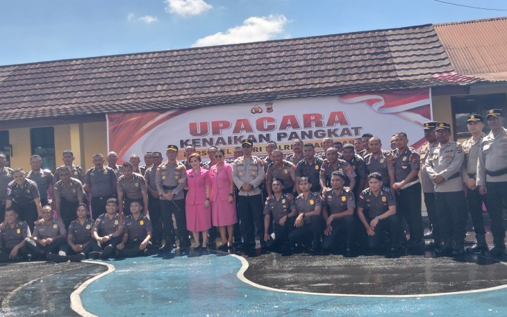 Kapolres Manggarai Ingatkan Jajaran yang Naik Pangkat