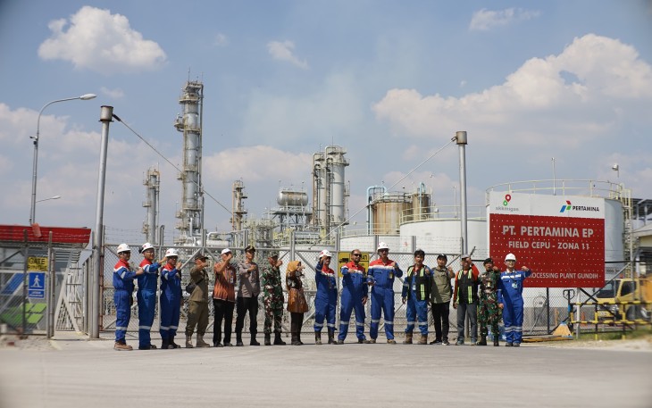 Site Emergency Response Team CPP Gundih saat menggelar Emergency Drill pada 9 Juli 2026
