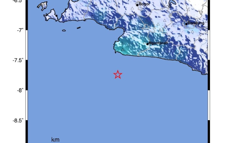 Gempa Bumi Tektonik M5.0 di Sukabumi Tidak Berpotensi Tsunami 