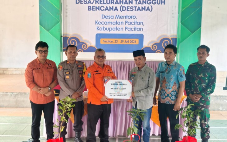 Danramil 0801/01 Pacitan Hadiri Pembentukan Desa Tangguh Bencana