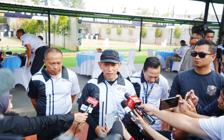 Kapolri Cup Shooting Championship 2026 yang digelar di Lapangan Tembak Hoegeng Iman Santoso, Korbrimob Polri, Kelapadua, Depok, Sabtu (25/7/2026)
