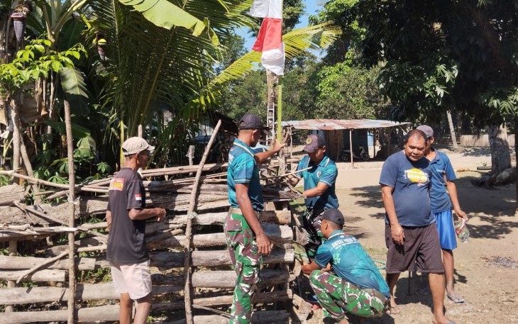 Yonarmed 12 Kostrad Hadirkan Semangat Persatuan Bersama Masyarakat