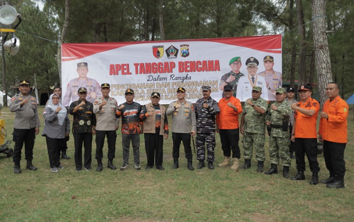 Polres Blitar Siapkan Personel Tanggap Bencana Cegah dan Tangani Karhutla