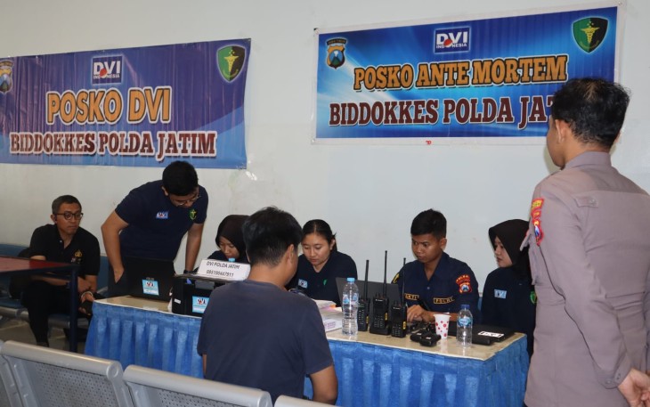 Polda Jatim Dirikan Posko DVI dan Posko Darurat Tangani Tragedi KMP Mutiara Sentosa II