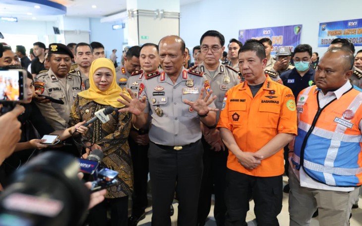 Kapolda Jawa Timur Irjen Pol. Nanang Avianto menyampaikan belasungkawa atas musibah yang menimpa KMP Mutiara Sentosa II di perairan Sumenep