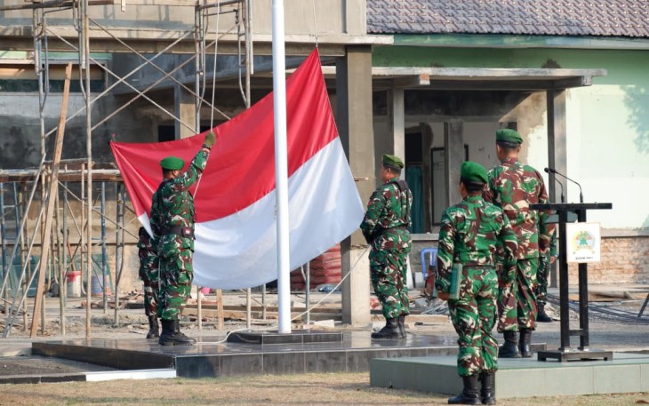 Kodim 0801/Pacitan Rutin Gelar Upacara Hari Senin