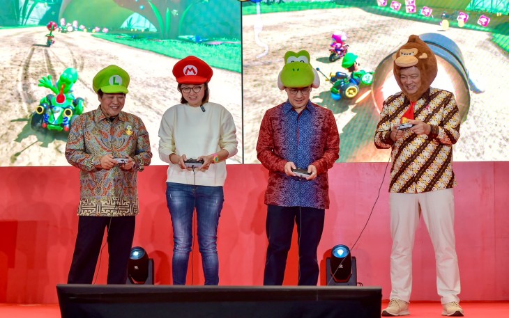 Wakil Menteri Ekonomi Kreatif/Wakil Kepala Badan Ekonomi Kreatif (Ekraf), Irene Umar, menghadiri Nintendo Business Conference in Indonesia guna meresmikan peluncuran Nintendo Switch serta Nintendo Switch 2 di Indonesia