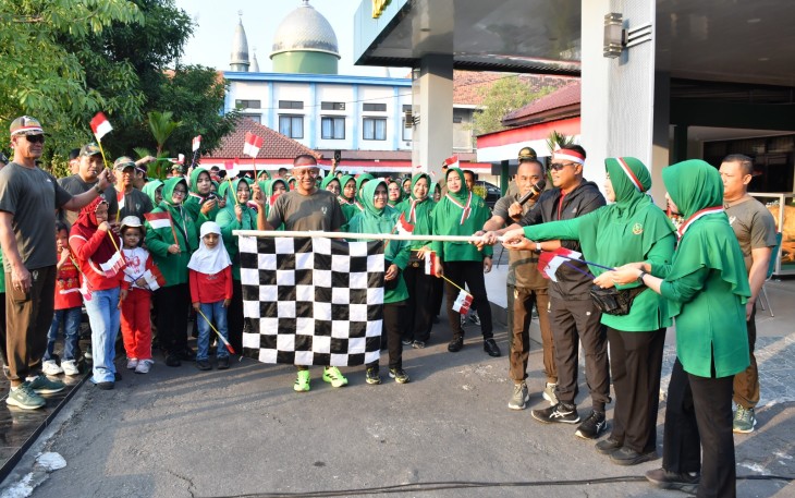 Lomba Kemerdekaan HUT ke 81 RI, Bersama Keluarga Besar Kodim Ponorogo