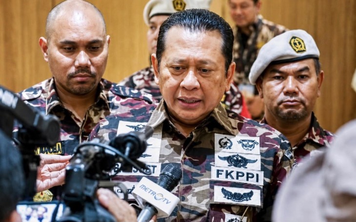 Anggota DPR RI Fraksi Partai Golkar sekaligus Ketua MPR RI ke-15 dan Wakil Ketua Umum/Kepala Badan Bela Negara FKPPI (Forum Komunikasi Putra Putri Purnawirawan dan Putra Putri TNI-Polri), Bambang Soesatyo (Bamsoet)