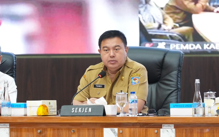 Sekretaris Jenderal (Sekjen) Kementerian Dalam Negeri (Kemendagri) Tomsi Tohir 