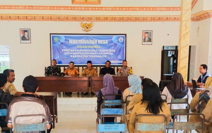 Babinsa Nglebo Dukung Musdes Pendataan Indeks Desa