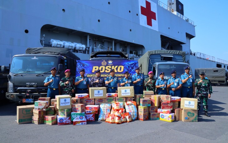 TNI AL Kerahkan KRI DR Soeharso-990 Bawa Bantuan Kemanusiaan 