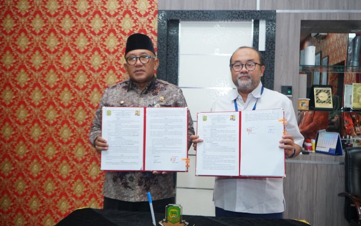 Walikota Lis terima aset BMN Berupa Hibah Pekerjaan dari Kementerian PU