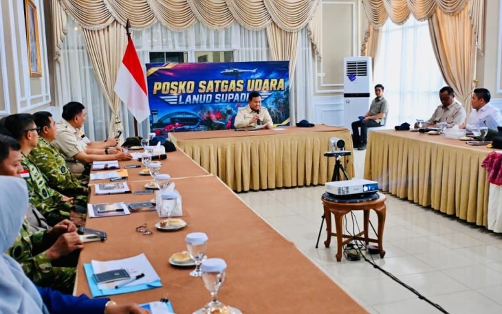 Panglima TNI Dampingi Presiden RI Tinjau Penanganan Karhutla di Kalimantan Barat
