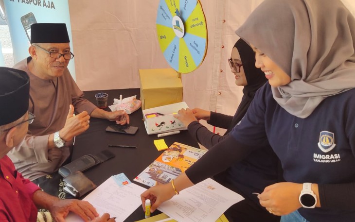 Imigrasi Tanjung Uban Hadirkan "Pasporia Tour De Bintan internasional " di Kawasan Lagoi Bay meriahkan 