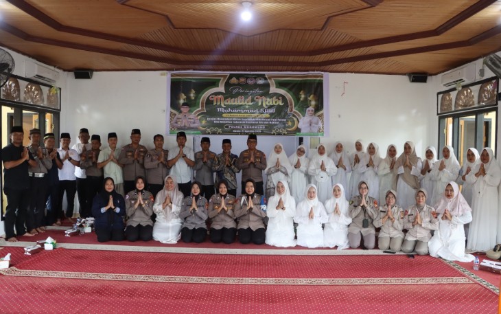 Peringatan Maulid Nabi, Polres Mukomuko Ajak Personel Teladani Akhlak Rasulullah