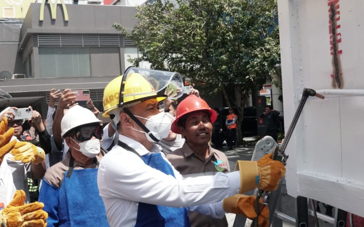 Direktorat Jenderal Perhubungan Darat Kementerian Perhubungan melalui BPTD Kelas II Kalimantan Timur melakukan kegiatan Normalisasi dan Penyesuaian Dimensi Kendaraan Angkutan Barang