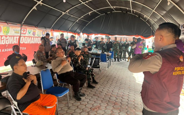 Polda Kalteng Perkuat Mental Pejuang Karhutla, Tim Psikologi Turun ke Posko