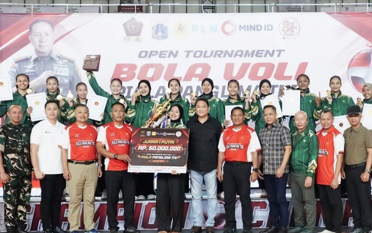 Open Tournament Bola Voli Piala Panglima TNI 2026 Resmi Ditutup