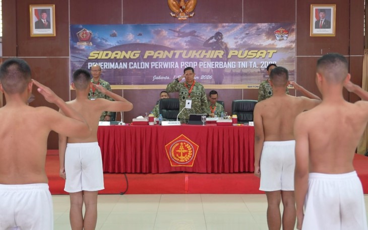 Aspers Panglima TNI Pimpin Sidang Pantukhir Tahap I Calon Perwira PSDP Penerbang TNI Tahun 2026