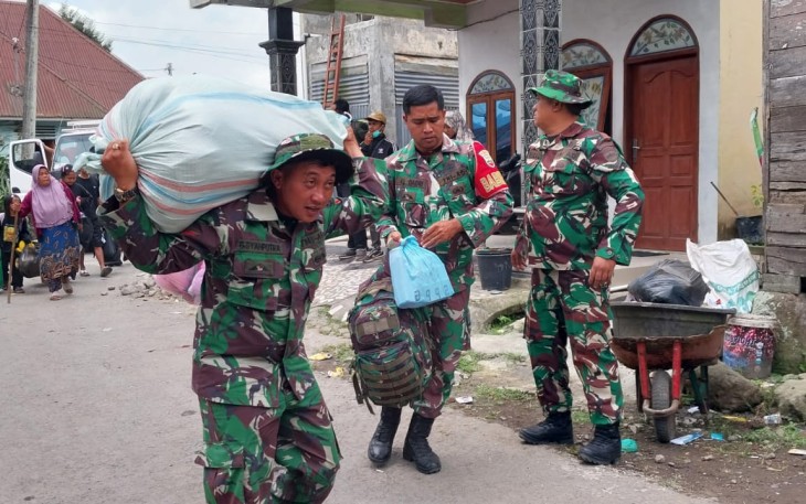 Aksi Cepat TNI Respons Meningkatnya Aktivitas Gunung Sinabung